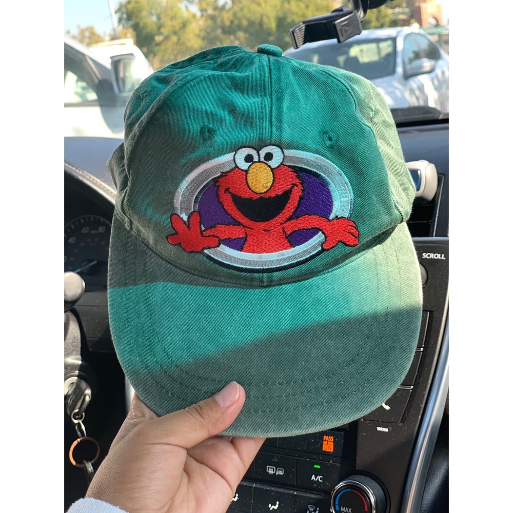 Vintage 90's Sesame Street Elmo strapback hat NWT
